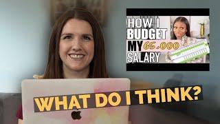 MONEY COACH REACTS: "HOW I BUDGET MY £65,000 SALARY A YEAR, A MONTH AND MORE!" @The Break Platform