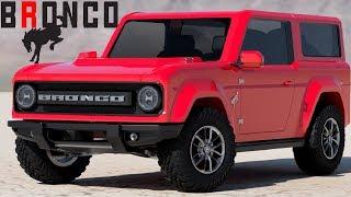 2021 Ford Bronco: New Design Renderings 2 Door, Removable Roof, Baby Bronco