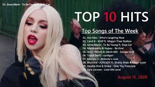 Top 10 Songs of the week August 15, 2020 - Billboard Hot 100 Chart | Ava Max, Cardi B, Anne Marie