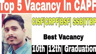 SSC CAPF Top 5 Vacancy||GD/Cpo/AC|Age critriya qualification height| Best Vacancy 2019-20