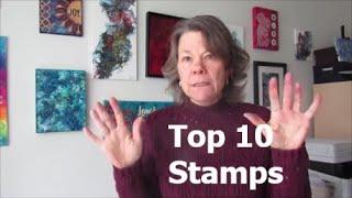 Top 10 Stamps for Art Journaling and Mixed Media