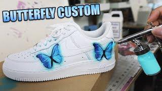 NIKE AIR FORCE 1 'BUTTERFLY EFFECT' CUSTOM TUTORIAL! 