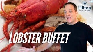 BEST Las Vegas Buffet in L.A.! Unlimited LOBSTER at Universal Hilton