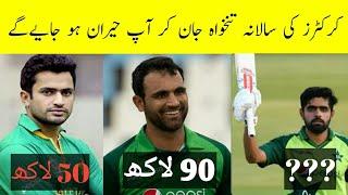 Salaries Of Pakistan Cricket Team players ll Cricket Updates || Top Information tv