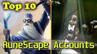 Top 10 Accounts in RuneScape History