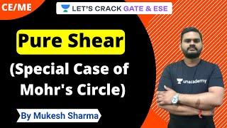 Pure Shear | Special Case of Mohr's Circle | Strength of Material | Mukesh Sharma