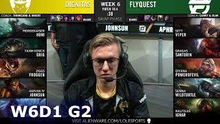 Dignitas vs FlyQuest | Week 6 Day 2 S10 LCS Spring 2020 | DIG vs FLY W6D2