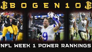 BOGEN 10: Top 10 NFL Power Rankings Week 1