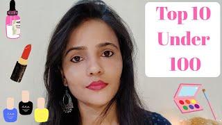 Top 10 under 100 l Affordable Skin Care & Makeup Products l Tiny Makeup Update