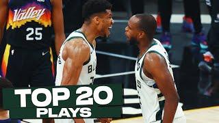 Top 20 Milwaukee Bucks Plays of The Year! 