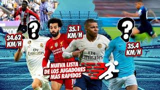 ¡Nueva lista de los 10 futbolistas MÁS RÁPIDOS del mundo! ¡No CREERÁS QUIÉN es ahora el #1!