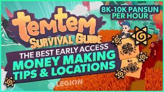 Money Making Tips & Locations - 10k Pansun an Hour! | Temtem Survival Guide