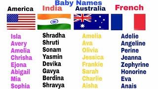 Top 10 International Baby Girl Names 2020