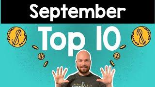 INSANE PULLS! Top 10 Sports Card Pulls Of The Month! Recapping My Best Hits Of September!