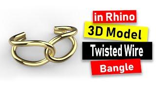 Figure 8 Bangle 3D Modeling in Rhino 6: Jewelry CAD Design Tutorial #108