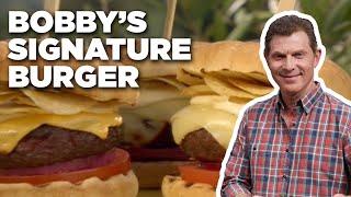 How to Make Bobby Flay's SIGNATURE Crunchburger | Food Network