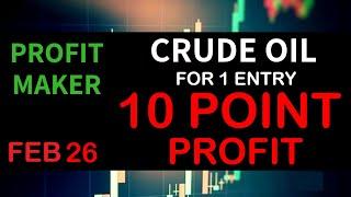 Crude Oil 1 Minute Trading Tips || Crude Oil Tips Intraday || 10 Point Trading