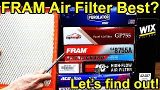 Which Car Air Filter is Best? Let's find out! Fram, K&N, Wix, Purolator, & AC Delco showdown