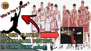 10 BEST PLAYERS of KANAGAWA DISTRICT in SLAM DUNK anime | #SlamDunk #anime #manga