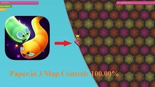 Paper.io 3 Map Control: 100.00% [Epic Slither.io]