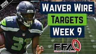 Top Waiver Wire Targets - Week 9 - 2020 Fantasy Football Advice