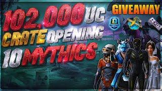 10 MYTICS Crate Opening 102K UC PUBG- Mobile | SOLOKING | BEST PREMIUM CRATE