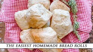 Incredible 10-Minute Rosemary Bread Rolls | Easy No Yeast Recipe