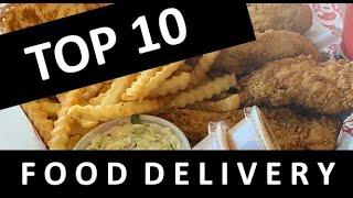 TOP 10 FOOD DELIVERY PLACES DURING THE CORONAVIRUS PANDEMIC! GRUB HUB DOOR DASH  UBEREATS COVID-19