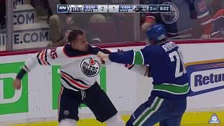 Darnell Nurse Throws Bombs At Antoine Roussel In 2nd Period Fight