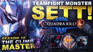 SETT IS A TEAMFIGHT MONSTER! DIAMOND PROMO! - Season 10 Climb to Master | League of Legends