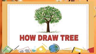 #HOW DRAW TREE ON PLAIN WHITE A4 SIZE PAPER ।। पेड़ का चित्र कैसे बनाये