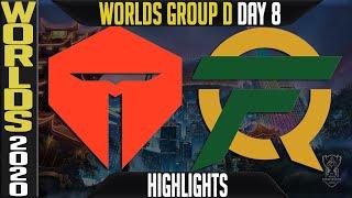 TES vs FLY Highlights | Worlds 2020 Group D Day 8 - LoL World Championship | Top Esports vs FlyQuest