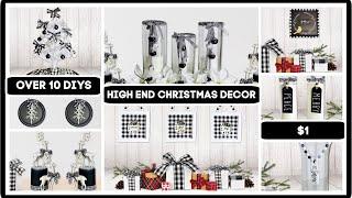 Over 10 High End Dollar Tree DIY Christmas Decor Craft Ideas 2020 | Buffalo Check Modern Farmhouse