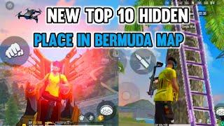 New Top 10 Hidden Place In Bermuda Map Freefire 2021 || Rank Pushing Hidden Tricks || Fearless Gamer