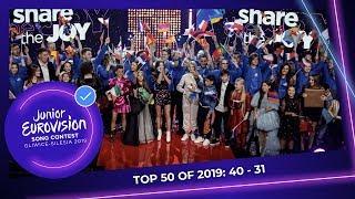 TOP 50: Most watched in 2019: 40 TO 31 - Junior Eurovision Song Contest