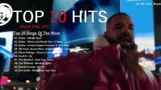 Top 10 Songs Of The Week March 20, 2021 - Billboard Hot 100 Top 10 Singles