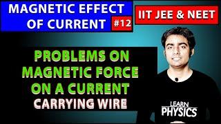 #12 Problems Magnetic Force on a Current Carrying Wire || Sir is back!