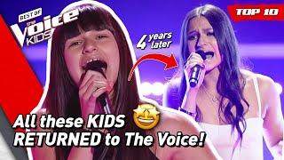 TOP 10 | Kids who made SHOCKING RETURNS to The Voice! 
