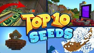 TOP 10 BEST NEW SEEDS For Minecraft 1.16 | FLOATING HOUSE VILLAGE! (PE, Xbox, PS4, Switch & W10)