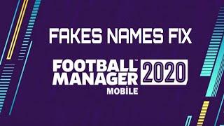 How to Fix Fake Names (Players) and Get Real Names - Football Manager 2020 Mobile