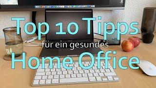 Top 10 Tipps für ein gesundes Home Office