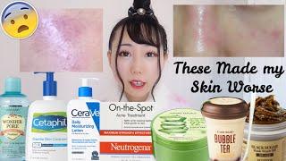 Over 10 Top Selling Skincare Products Are Bad For My Skin! Cause Me Breakout & Inflammation