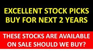 STOCK PICKS TILL 2022 - BUY NOW SELL AFTER 2 YEARS - NSE BSE STOCK MARKET ANALYSIS IN ENGLISH