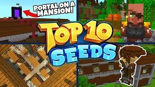 TOP 10 BEST NEW SEEDS For Minecraft 1.16 Bedrock Edition! (Pocket Edition, Xbox, PS4, Switch & W10)