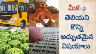 Telugu amazing and interesting facts/unknown facts in telugu/top telugu facts/world facts/Ep-4