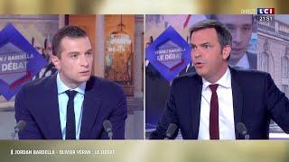 Le débat J. Bardella / O. Véran, l'intégrale en Replay