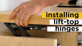 Installing Lift Top Coffee Table Hinges