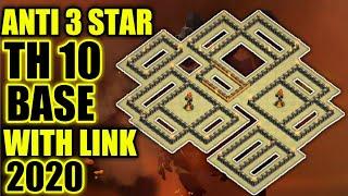 Best Th10 War Base Layout 2020 || Anti 3 Star/Undefeated Base || Clash Of Clans