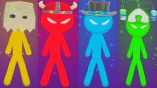 THE STICKMAN MINI GAMES ADVENTURE Gameplay Walkthrough STICKMAN PARTY Android Game