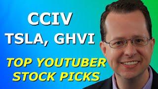 CCIV, TSLA, GHVI - Top 10 YouTuber Stock Picks for Thursday, February 18, 2021